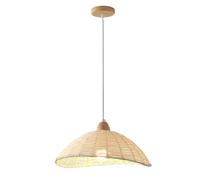 ZBZFGE Tomba a Cupola Leggera Rattan Bianca Nordic Moderna Vimini Lampada sospesa Cucina Isola Boho lampadario Intrecciato costiero tavolino Pranzo l'ingresso di Foyer Portico la Camera da Letto