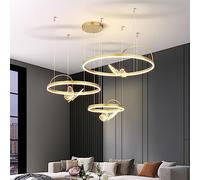 ZBZFGE WQHPLMD Gold Butterfly LEDELIER LA LADAGGIO 2/3 Anelli Dimmabile Affermato LED Light Sogno TROPANDO LAMAGGI Round di MIUSE Centro LAMPAGNO AMPAGGI