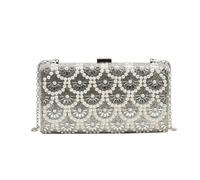 ZCABYBD Borsa Donna Da Sera Tempestata Di Diamanti Dal Design Nicchia, Banchetto Alla Moda E Versatile, A Tracolla Donna-argento