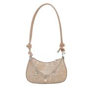 ZCABYBD Borsa Donna dal Temperamento E dallo Stile Straniero A Tracolla Design di Nicchia alla Moda in Pu da Ascella Semplice-Kaki