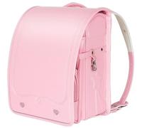 ZCBYBT Ransel randoseru in Stile Giapponese Zaino Che Riduce Il Peso della Colonna vertebrale graziosa Copertura di Pioggia,Rosa,35 * 27 * 20CM