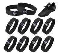 Zcbzbn 10 lacci per scarpe da calcio, fascia elastica regolabile contro i lacci, resistenti agli strappi, per bambini e adulti, per scarpe sportive e per il tempo libero