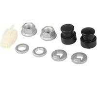 Zcccc 1 set di mozzi per bici elettrica, mozzo motore, dado di bloccaggio anteriore M12, rondella di bloccaggio, copertura dado con albero da 12 mm per ruote di biciclette elettriche