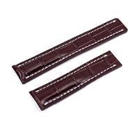 ZCCZJS 22/24mm Fit per cinturino Breitling Italia Genuine Watch Band Premier B01 Colt Chronograph Avenger Aviator 8 316L Buckle, Blk Bamboo