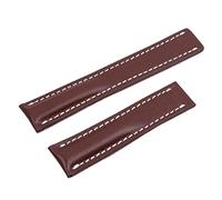 ZCCZJS 22/24mm Fit per cinturino Breitling Italia Genuine Watch Band Premier B01 Colt Chronograph Avenger Aviator 8 316L Buckle, Blk Bamboo