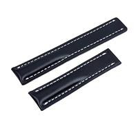 ZCCZJS 22/24mm Fit per cinturino Breitling Italia Genuine Watch Band Premier B01 Colt Chronograph Avenger Aviator 8 316L Buckle, Blk Bamboo