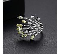 ZCCZJS Anelli aperti per donne, anello regolabile Filiali di moda europei Ringi di gioielli romantici giallo per le donne coppia di fidanzamento di fidanzamento eternità anello di Natale