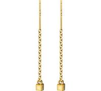 ZCCZJS boucles d'oreilles Dames, S925 Blanc Champignon Ligne Femme Mode Coréenne Douce Brossé carré Oreille Ligne Tempérament Simples Boucles D'Oreilles Bijouxor