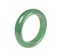 ZCCZJS Bracciale Verde Giada Naturale Bianco per la Protezione della guarigione delle Donne Buona Fortuna Gioielli Fengshui di Gemma Naturale per Moglie per Mamma (Verde Chiaro, Diametro di 54-56 mm)