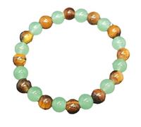 ZCCZJS Braccialet Ciliegia di Bracciale Verde Estate Femminile e prosperosa Carriera Perle in Cristallo a Mano in Rilievo