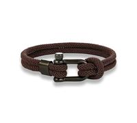 ZCCZJS Braccialetti Braccialetti Gioielli alla Moda Uomini Donne Corda Marina Rossa Corda Nautica Bracciale Nero Sportivo