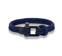 ZCCZJS Braccialetti Braccialetti Gioielli alla Moda Uomini Donne Corda Marina Rossa Corda Nautica Bracciale Nero Sportivo