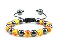 ZCCZJS Braccialetti da uomo braccialette da braccialetti da uomo braccialetti di tigre naturale braccialetti di pietra naturale da 8 mm bracciale intrecciata fatta a mano
