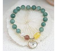 ZCCZJS Braccialetti di Perline, Braccialetto di ricchezza Feng Shui Bracciale Naturale a Conchiglia Long-Life Long-Life Bangle Bangle Chakra Crystal Bracciale Crystal Green Green Amulet per la