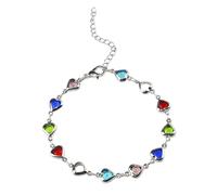 ZCCZJS Braccialetti Palestina Bandiera Bracciale Rossa Verde Verde Rosso Arabo Intrecciato a Mano.