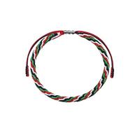 ZCCZJS Braccialetti Palestina Bracciale Palestina Bandiera Bracciale Rossa Verde Rossa Fartetto Intrecciato a Mano impilato