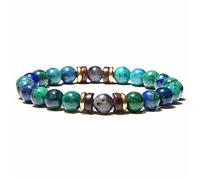 ZCCZJS Braccialetto gembo gioiello di gioielli, braccialetti vintage perline naturali fenice lapis perline braccialetti elastici bracciale cristallo elastico reiki cristallo gioielli per uomini donne