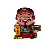ZCCZJS Buddha Statue Cinese God Tradizionale delle Figurine di ricchezza Ornamenti Decorazioni per la casa Cragi a Cinque Strade Fortune Statue Decorazioni per Auto Decorazione Feng Shui (Colore: a)