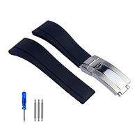 ZCCZJS Cingcio di orologio in gomma Qgkwjp per tudor bracciale blu nera blu verde impermeabile in silicio orologi braccialette 20mm 21mm