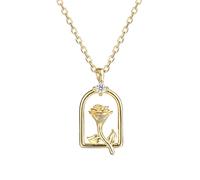 ZCCZJS Collana a Ciondolo, 925 Fashion Simple Hollow Cnecklace Women Gioielli Accessori per la Ragazza Regalo/