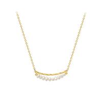 ZCCZJS Collane, 925 Francese Semplice Perla d'Acqua Dolce cnecklace Donne Classiche Film per la Mamma per la Festa della Festa Regalo di Gioielli-//