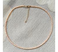 ZCCZJS Collare con Mini Collana con Filo di Perle barocche da 2-3 mm, Elegante Collana Girocollo con Perle d'Acqua Dolce Naturali Reali per Le Donne