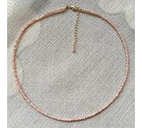 ZCCZJS Collare con Mini Collana con Filo di Perle barocche da 2-3 mm, Elegante Collana Girocollo con Perle d'Acqua Dolce Naturali Reali per Le Donne