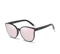 ZCCZJS Colore della Moda Luxury Flat Top Cat's Eye Eleganti Occhiali da Sole Eleganti Domani Maschi Twin Grove Ompelani da Sole Oversize Uv400
