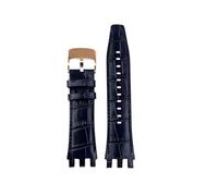 ZCCZJS Cowhide Watch Band compatibile con Swatch Svg Series SVGK402 403 SVGK406 409 Cinturino in pelle Special Interface 22mm (Silver Yellow)