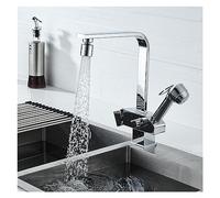 ZCCZJS Danking Cucina Rubinetto Freddo e Doppio Controllo a Doppio Controllo Tutto Il Bacino di Lavaggio vegetale Retrattile con Spray (B6)