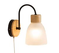 ZCCZJS E26 Minimalist Sconce Sconce Shade scandinavo. Mid -secolo Simple a Parete Light. Lampada da Parete in Vetro in Metallo Singolo in Metallo da casa, per Il Illuminazione del corridoio da Bagno