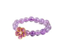 ZCCZJS Fengshui Crystal Rings for Women, anello elastico in pietra naturale attira una fortunata felicità ricca, anelli di pietre preziose per l'equilibrio della meditazione Emozioni che rilasciano