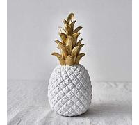 ZCCZJS Figurina di Ananas, Ornamento di Ananas in Resina con Dettagli realistici, Corona Metallica Dorata, Display Desktop Regalo per la casa.