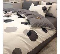 ZCCZJS Fogli di Copertura Trapunta per Trapunta Cuscinetti da Cuscinetti da 4 Pezzi da Letto per Letti Nudi Set di Letti per la Pelle di Cotone (Colore: E, Dimensione: 1,8 m 4 Pezzi Set) (f 1,8m 4