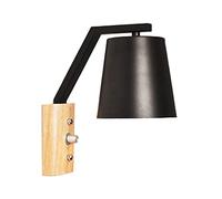 ZCCZJS Funzione Illuminazione con Applique a Parete colorato luci di vanità per Bagno Vintage con Ferro da Gambe in Legno, Illuminazione a Parete per Le Scale per corridoio Soggiorno