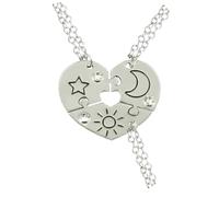 ZCCZJS Girls Jewelry Accessori per Il Puzzle Collana per Donne e Uomini, Sun Moon Cloud Star Padant Necklace Penderant 2/3/4/5, Collana Puzzle del millennio, Collana di Coppia Puzzle