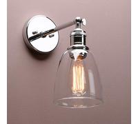 ZCCZJS Illuminazione a soppalco Industriale Bar con luci murali, Lampada da Parete retrò con tonalità in Vetro a Campana per Il corridoio della Camera da Letto per Cucina (Antico)