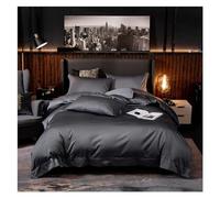 ZCCZJS Letto, Colore Solido Premium Cotone Egiziano Morbido Set di Biancheria da Letto Set di Set Copripiumino Telaio/Tela da Letto Federa Regina King Size 4pcs