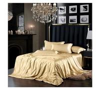 ZCCZJS Letto, Set di coperture per piumone Bianco di qualità Foglio Letto 2 Pillowcase Doppia Queen Eucalyptus Lyocell Set di Biancheria da Letto di Raffreddamento Morbido Naturale Naturale