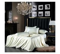 ZCCZJS Letto, Set di coperture per piumone Bianco di qualità Foglio Letto 2 Pillowcase Doppia Queen Eucalyptus Lyocell Set di Biancheria da Letto di Raffreddamento Morbido Naturale Naturale