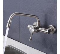 ZCCZJS Monte a Parete Cucina Rubinetto per lavello, Rubinetto Cucina a Manico Singolo in Acciaio Inossidabile per lavello, Rubinetto del lavello a Muro, Cucina a tapufino per Il Miscelatore ad Acqua