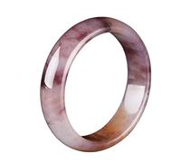 ZCCZJS Natural Violet a Mano intagliata Bracciale a Banda Bracciale Boutique Women Golden Silk Jade Bracciale Gift (Colore Gemma: 62-64mm)