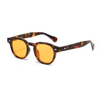 ZCCZJS Occhiali da Sole di Tendenza Donne ovali Ovalo Eyewear Scuro Retro Rivets Decorazione Uomini Sfumature Uv400 Punk Sun Occhiali
