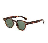 ZCCZJS Occhiali da Sole di Tendenza Donne ovali Ovalo Eyewear Scuro Retro Rivets Decorazione Uomini Sfumature Uv400 Punk Sun Occhiali