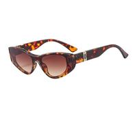ZCCZJS Occhiali da Sole per Gli Occhi di Gatto Donne Femminili Vintage Strani da Sole di Lusso Uv400 Eyewear