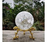 ZCCZJS Palline Decorative 4/5/6 cm Crystal Ice Crack Sfera Sfera Feng Shui Ornament Acqua Rocciosa Fontana Bonsai Bonsai Decorazioni per la casa Decorazioni Figurina Fotografia