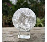 ZCCZJS Palline Decorative 4/5/6 cm Crystal Ice Crack Sfera Sfera Feng Shui Ornament Acqua Rocciosa Fontana Bonsai Bonsai Decorazioni per la casa Decorazioni Figurina Fotografia