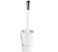 ZCCZJS Pannello igienico Creativo Spazzola per Toilette Semplice Oro e Argento Strisce d'oro con Base per la Pulizia del Brush per la Spazzola per la Pulizia del Bagno BR, Spazzola igienica con