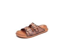 ZCCZJS Pantofole da Donna Pantofole Spessa Piattaforma da Donna Scivolano Sandalo Estate Scarpe da Spiaggia all'aperto Fibbia per la casa Infradito da Bagno (Schwarz, 10.5 UK)