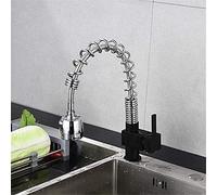 ZCCZJS Pin tutto rubinetto da cucina in rame, miscelatore di acqua calda rotativa universale, lavello da cucina a molla, cintura del rubinetto, testa a spruzzo, singolo disprezzo a manico.